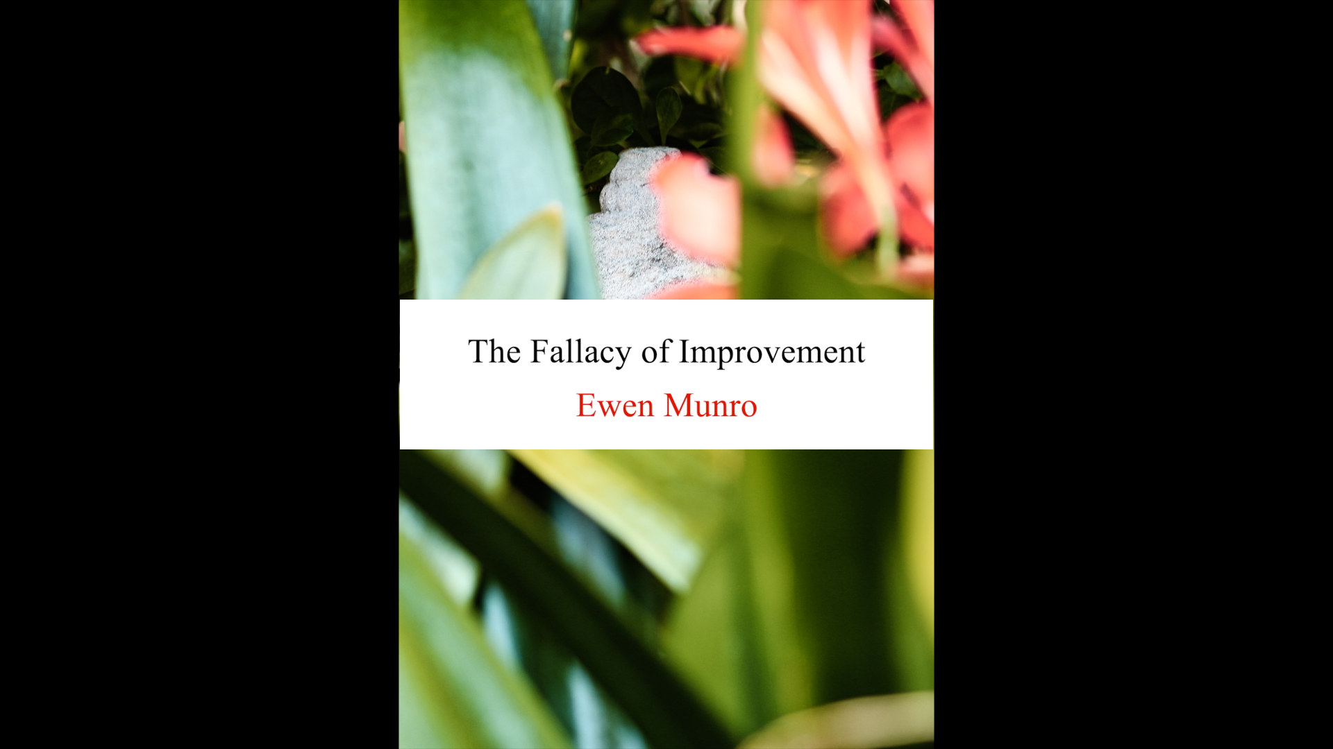 Cover page of 'The Fallacy of Improvement' essay
